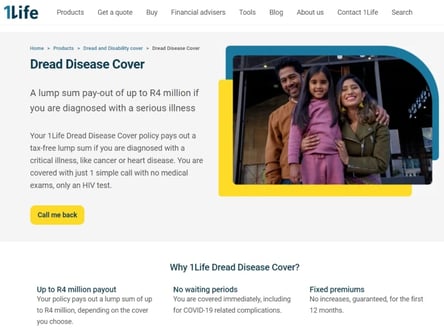 1Life homepage