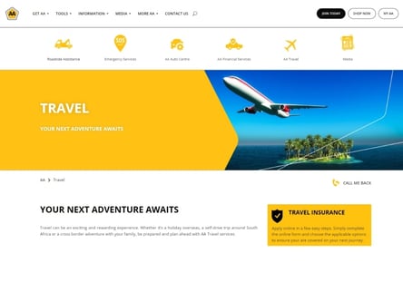 AA homepage