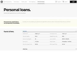 ME Bank Personal loan
