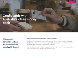 Bank Australia Credit card