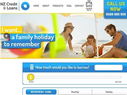 NZ Credit and Loans homepage