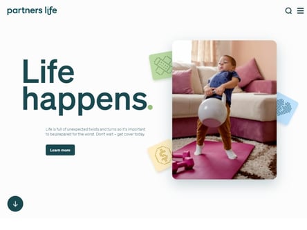 Partners Life homepage
