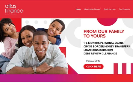 Atlas Finance homepage
