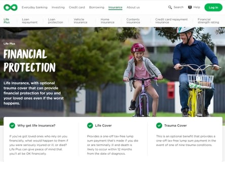 Co-op Bank Insurance homepage