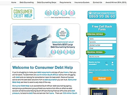 Consumer Debt Help homepage