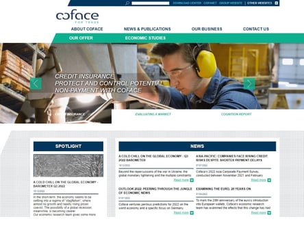 Coface homepage