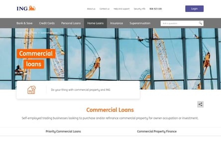 ING DIRECT homepage