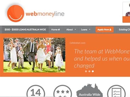 Web Moneyline homepage