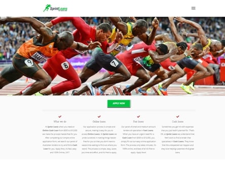 Sprint homepage
