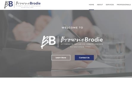 Browne Brodie Attorneys homepage