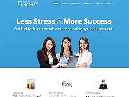 Loan Tracker Sa homepage