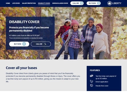 Liberty homepage