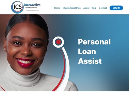 ICS Loans homepage