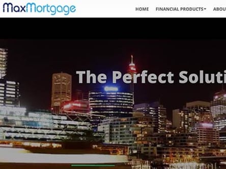 Max Mortgage homepage