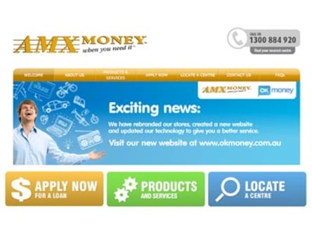 AMX Money homepage