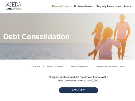 Easy Loans homepage