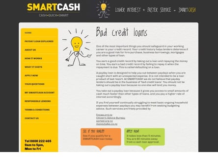 SMART CASH homepage