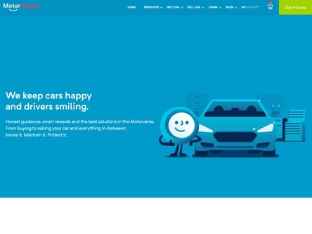 Motor Happy homepage