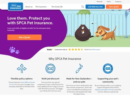 SPCA homepage