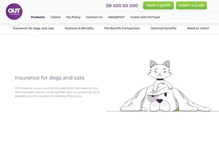 Outsurance homepage