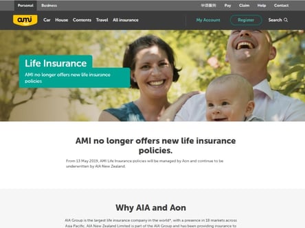 AMI Insurance homepage