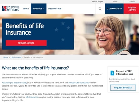NZ Seniors homepage