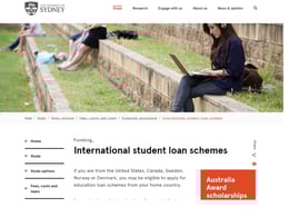 The University of Sydney Student loan