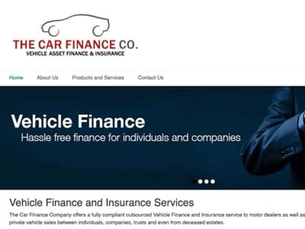 The Car Finance Company homepage