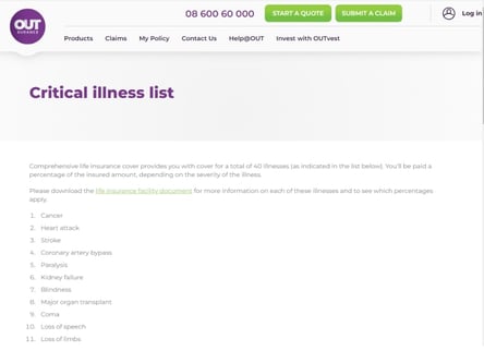 OUTsurance homepage