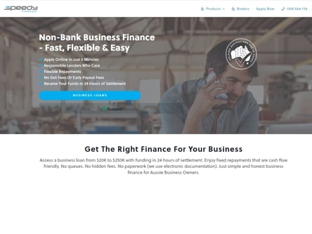 Speedy Money homepage