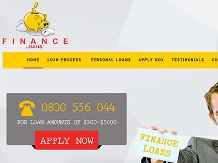 Finance Loans homepage