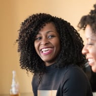 woman talking on mobile phone
