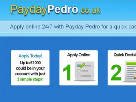 Payday Pedro homepage