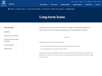 The University of Melbourne Student loan