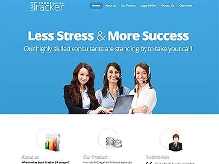Loan Tracker SA homepage