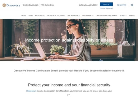 Discovery Insurance homepage