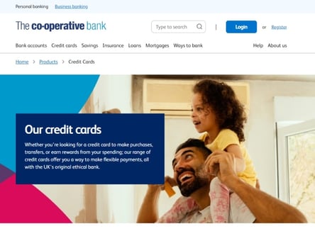The Co-operative Bank homepage