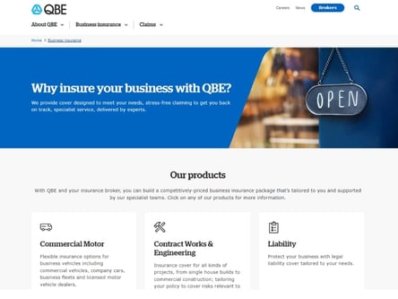 QBE homepage
