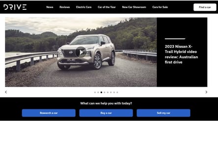 Drive homepage