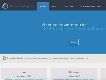 Transaction Capital Business Solutions homepage