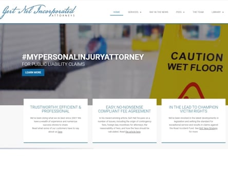 Gert Nel Attorneys homepage