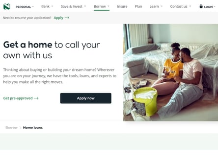 Nedbank homepage