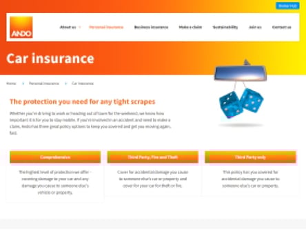 Ando homepage