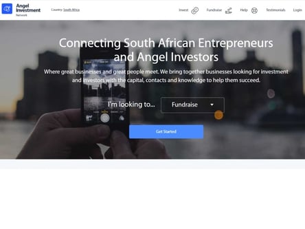 Angel Investment Network homepage