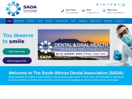 SADA homepage