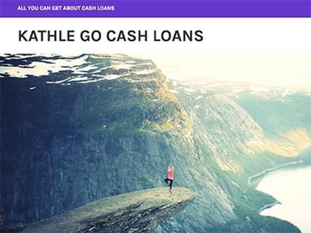 Kathlego Cash Loans homepage