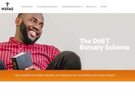 NSFAS homepage