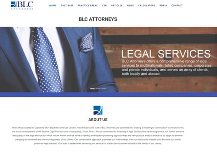 BLC Attorneys homepage