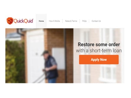 QuickQuid homepage