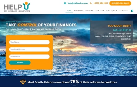 Help-U Debt Counsellors homepage